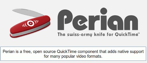 Τέλος για το open-source Perian component του QuickTime