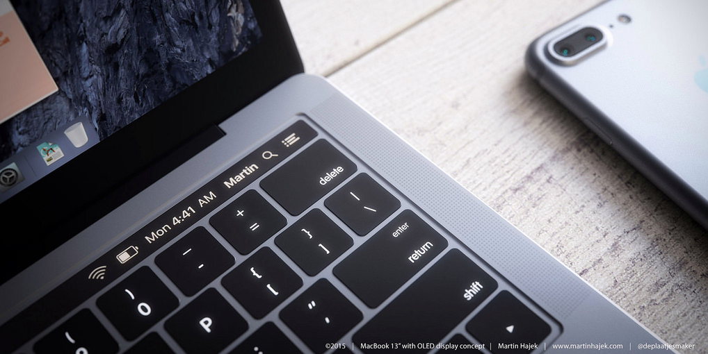 Κώδικας στο macOS Sierra &#8220;επιβεβαιώνει&#8221; τον ερχομό OLED touch bar και Touch ID στα Macbook Pro