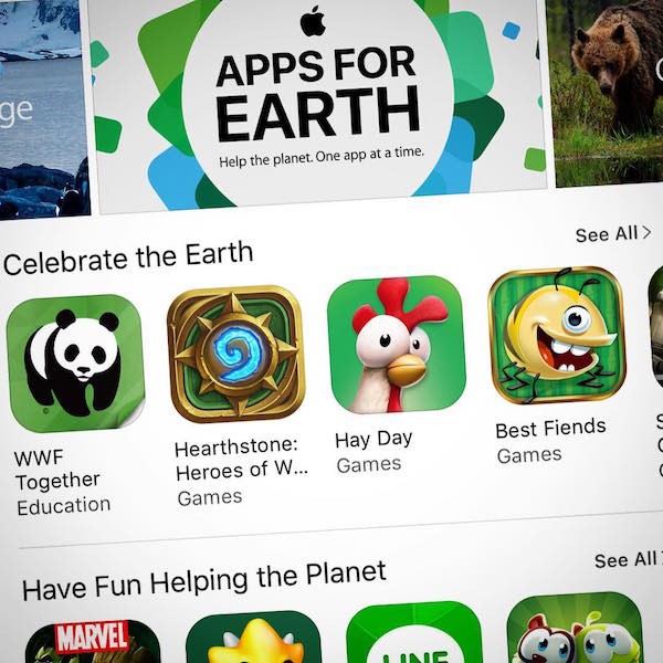 Apple: Apps for Earth και έμπρακτη οικονομική στήριξη του WWF