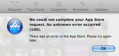 Mac App store error (100). Η λύση είναι απλή&#8230;