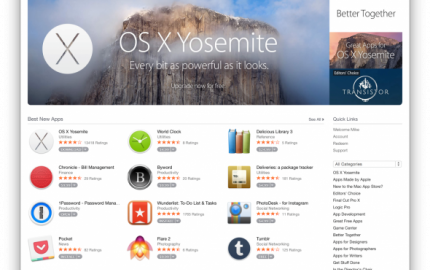 Mac App Store: Ανανεωμένο περιβάλλον με εμφάνιση αλά Yosemite